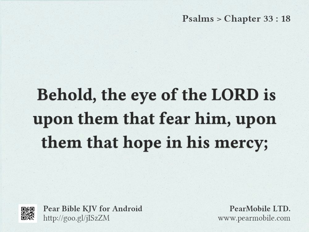 Psalms, Chapter 33:18
